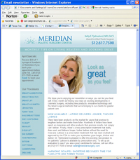 Meridian Surgery HTML email