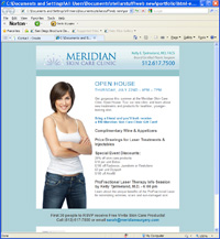 Meridian HTML email blast